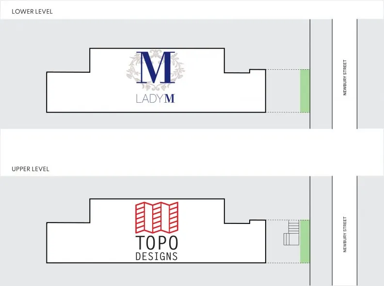 site plan for 304 newbury street in boston