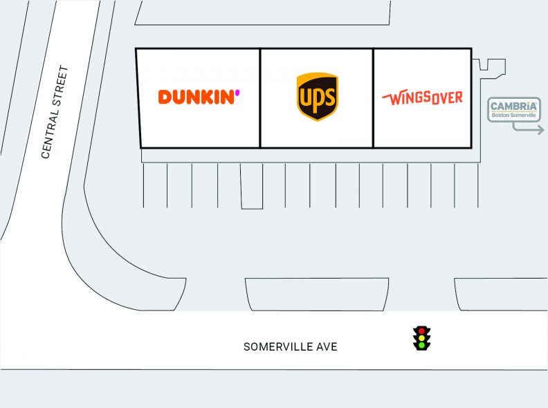 Site plan at 519 Somerville Ave in Somerville, MA