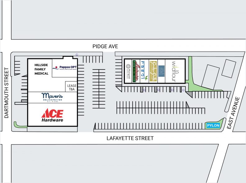 Site Plan for Blackstone Place at 727 East Ave in Pawtucket, RI