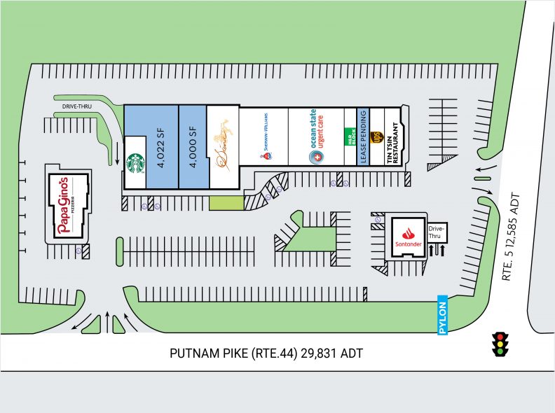 Site Plan for Smithfield Commons at 400 Putnam Pike in Smithfield, RI