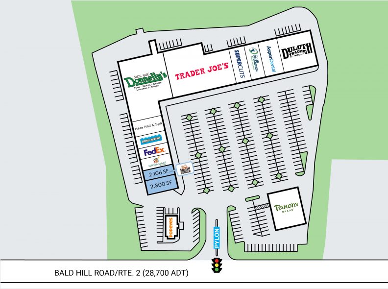 Site Plan for Warwick, RI on 1000 Bald Hill Rd.