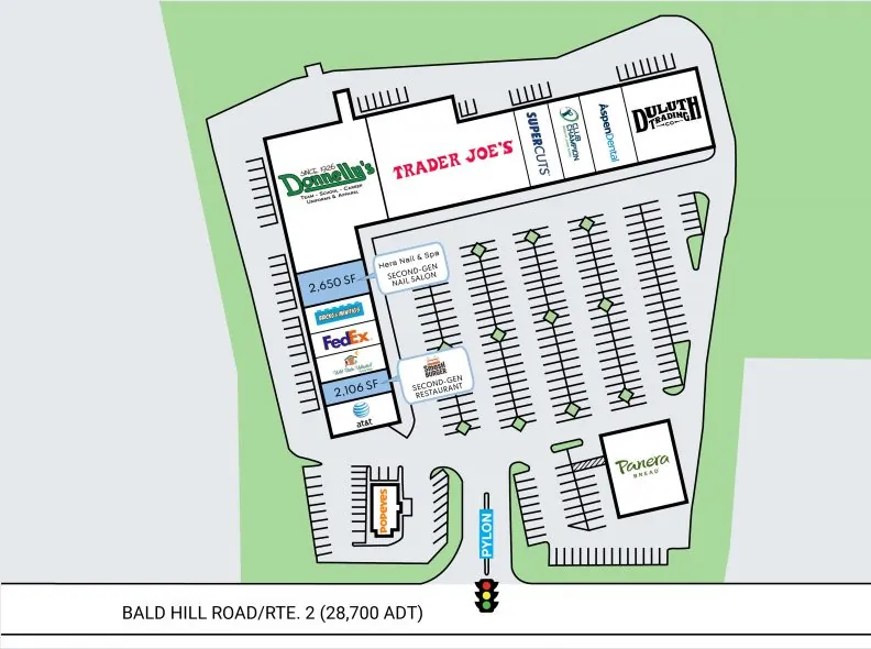 Site Plan for Warwick, RI on 1000 Bald Hill Rd.
