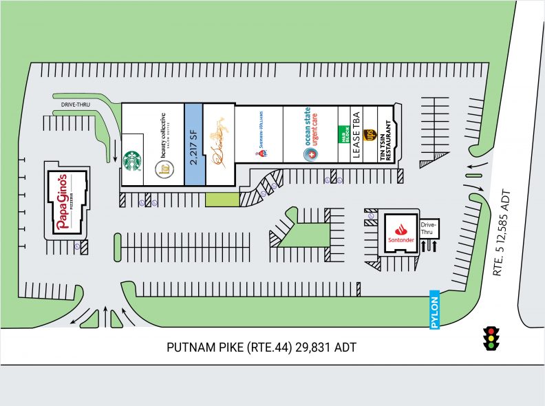 Site Plan for Smithfield Commons at 400 Putnam Pike in Smithfield, RI