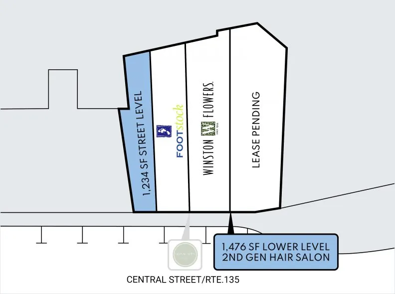 Site Plan for the Welleslyan at 25-35 Central Street in Wellesley, MA