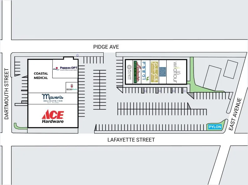 Site Plan for Blackstone Place at 727 East Ave in Pawtucket, RI