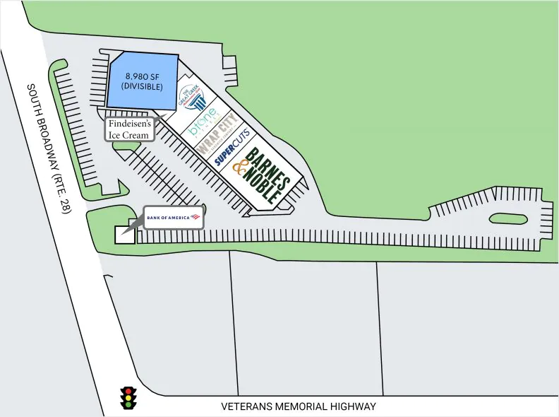 Site Plan for 125 South Broadway in Salem, NH at Shoppes at Rockingham Park