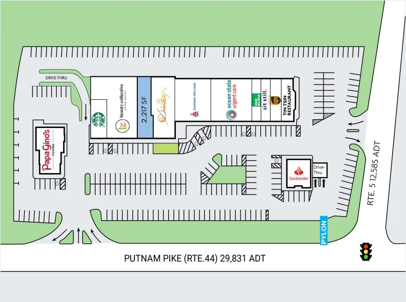 Site Plan for Smithfield Commons at 400 Putnam Pike in Smithfield, RI