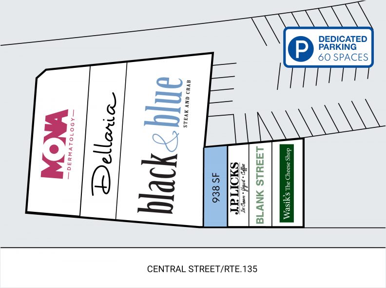 Site Plan for 61-71 Central Street in Wellesley, MA