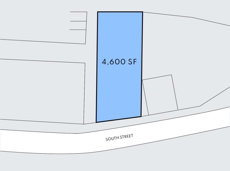 site plan for 745 south st in roslindale
