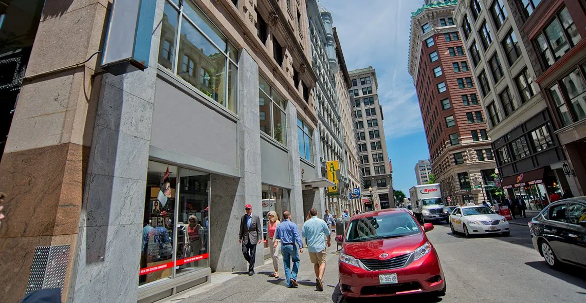 Exterior of 100 State Street in Boston, MA