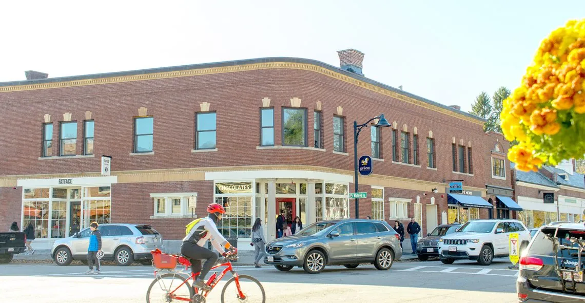 Exterior of Friend Block in Concord MA