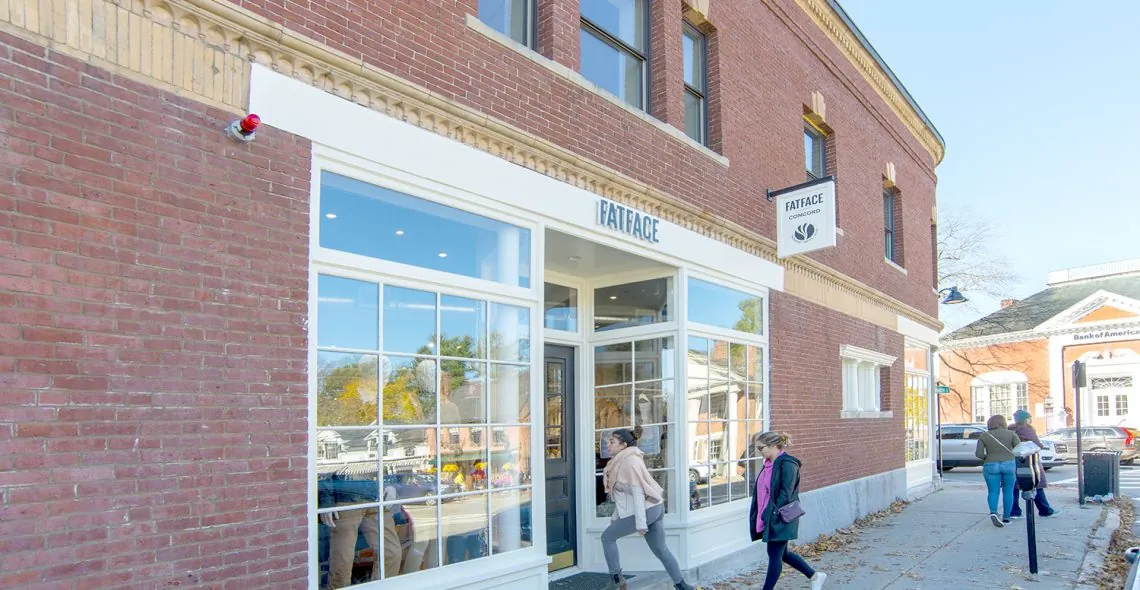Exterior of Friend Block in Concord MA