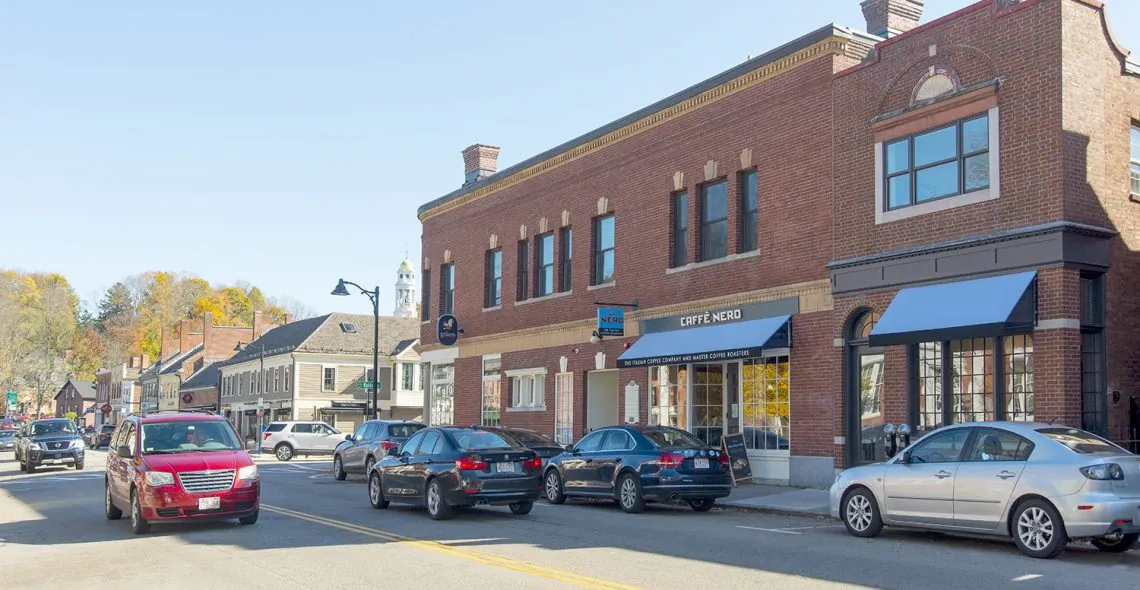 Exterior of Friend Block in Concord MA
